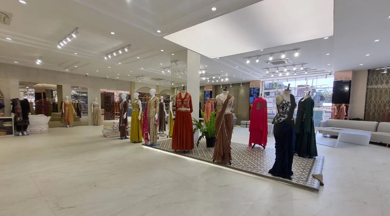 Kalakurti flagship store showroom displaying mannequin collections